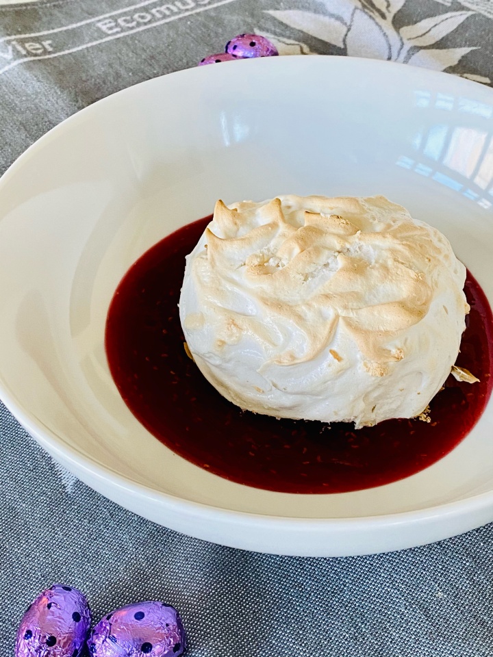 Easter Dessert: Individual Raspberry Baked Alaska’s